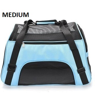 Medium Pet Carrier Bag AVC Portable Soft Fabric Folding Dog Cat Puppy Travel